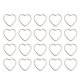 thumbnail image 2 of 20 Piezas De Aleación De Corazón Forma Resultados Encantos Para La Joyería Haciendo Artesanía Blanco K Sunnimix Joyería encontrar, 2 of 8