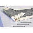 thumbnail image 5 of Organic Cotton Woven Stripe Table Runner with Fringe Rustic Farmhouse Cloth Dining Table Runner for Kitchen Buffet Table Boho Dresser Scarf Non Slip Washable Ombre Texture Black / Off White 14"x90”, 5 of 8