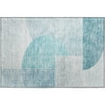 thumbnail image 2 of Addison Rugs Mayfield Washable Transitional Modern Teal Rectangle Rug, 1'8" x 2'6", 2 of 5