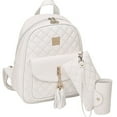 thumbnail image 1 of Mochila para mujer, mini mochila de cuero antirrobo para mujer, mochila moderna 3 en 1 para viajes de ocio, mochila pequeña de cuero PU para mujer, 1 of 6