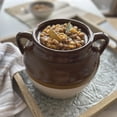 thumbnail image 5 of R&amp;M International 7621 Traditional Style 4.5-Quart Large Ceramic Bean Pot with Lid, Brown, 5 of 5