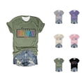 thumbnail image 1 of T-shirts pour Femmes « Happy Friday Teacher » 2026, Mode d'Été, Manches Courtes, Col Ras du Cou, T-Shirts Graphiques Amusants « Friday Weekend », 1 of 3