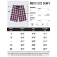 thumbnail image 3 of MoFiz Men's 3-Pack Woven Pajama Shorts 100% Cotton Plaid Sleep Lounge, 3 of 9