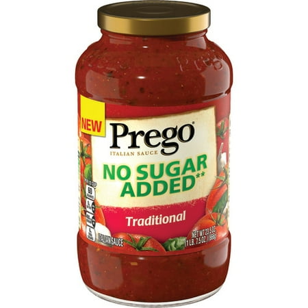 Prego Pasta Sauce, No Sugar Added Traditional, 23.5 oz Jar - Walmart.com