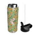 thumbnail image 2 of KLL Snake And Floral Pattern 18OZ Water Bottle With Straw,Stainless Steel Sports Water Cup Flask Sports Water Cup Flask Wide Mouth Travel Thermal Mug, 2 of 8