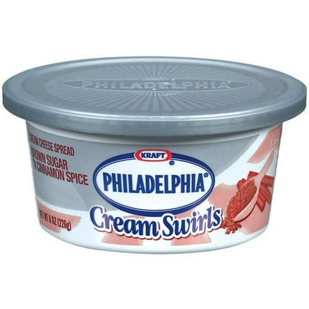 Kraft Philadelphia: Cream Swirls Brown Sugar 'n Cinnamon Spice Cream Cheese Spread, 8 oz