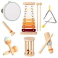 thumbnail image 1 of Rbaofujie Children Aged 3-6 Percussion Music Orff Combination Instrument Rocking Sand Drum Set Toy Teaching, 1 of 9