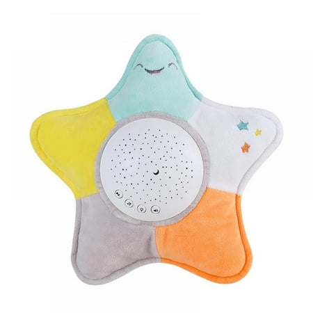 

Baby Sleeping Pentagram Projection Light Starry Sky Infant Children Comforting Luminous Music Plush Toys