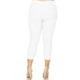 thumbnail image 3 of Women's Plus Size Capri Jeggings - Cotton Blend, 5-Pocket Skinny Pants (XL-XXXL, 3 of 5