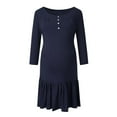 thumbnail image 3 of PENGXIANG Robe de Maternité d'Été pour Femmes Manches Courtes Robe de Nuit d'Allaitement, 3 of 7