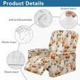 thumbnail image 6 of Renewold Ghost Flower Pumpkin Recliner Couch Cover Wear Resistant Reclining Couch Cover 4 Pieces Stretch Recliner Slipcover Furniture Protector Halloween Autumn Home Decor, 6 of 8