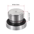 thumbnail image 5 of Uxcell Stainless Steel Inner Hex Head Pipe Plug with Seal Ring 2Pcs M18x1.5mm, 5 of 5