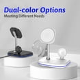 thumbnail image 4 of Super Joy 3-in-1 Magnetic Wireless Charger, Wireless Charging Station Stand with 18W Adapter for iPhone iWatch AirPods Black, 4 of 8