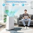 thumbnail image 4 of 9000 BTU Portable Air Conditioner, 3-in-1 AC Cooling Unit w/Dehumidifier & Fan Modes, Cools 350 Sq. Ft, Compact Freestanding Air Conditioner, Quiet Operation, 4 of 10