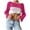 Hot Pink, variant on Women Hollow Out Knitted Sweater Cropped Flare Long Sleeve See Through Crochet Bolero Shrugs Fashion Street Y2k Tops Yellow XL