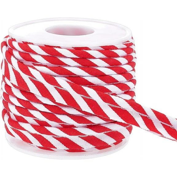 10.94 Yards Red Stripe Bias Tape 0.47 Inch Single Fold Bias Binding Tape Seaming Quilting