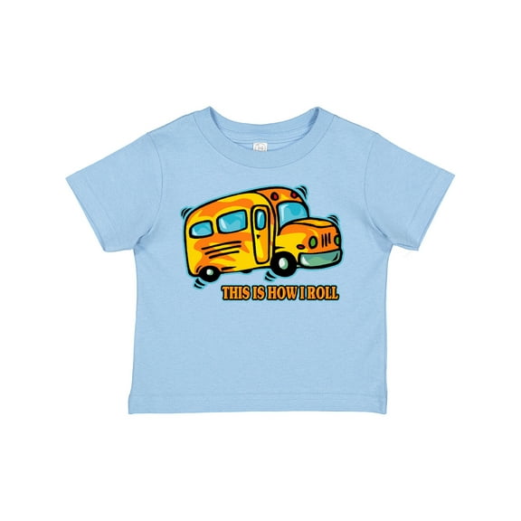 Inktastic How I Roll School Bus Boys or Girls Toddler T-Shirt