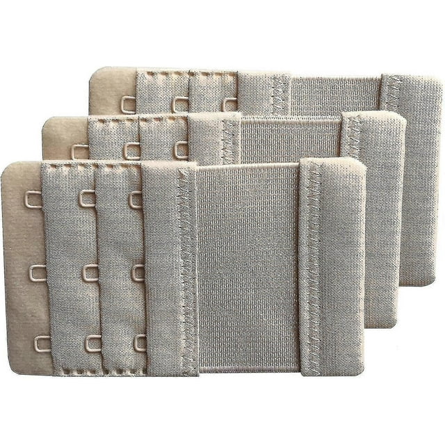 3pcs Women's Soft Comfortable Extens 3 Hook Bra Extenders