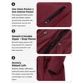 thumbnail image 6 of wantdo Women's Plus Size Puffer Jacket Windproof Winter Coat with Removable Hood Wine Red 5X, 6 of 9