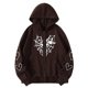 thumbnail image 1 of Puntoco Sudadera con capucha térmica con estampado de corazón para mujer, estilo gótico, con mangas y cremallera, abrigo recortado con cremallera para mujer Puntoco Puntoco-1, 1 of 6
