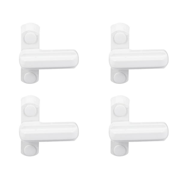 4pcs T Shaped Zinc Alloy Window Lock Extra Security Window Lock Jammer Locks