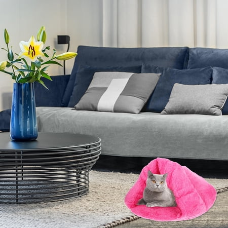 BESTYASH Soft Breathable Pink Pet Nest Comfortable Dog and Cat Sleeping Bed for Home