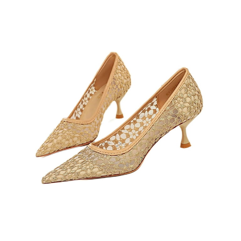 Ladies khaki pumps 2025