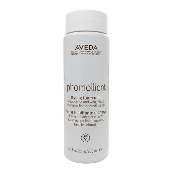 Aveda Phomollient Styling Foam Refill Adds Shine and Weightless Volume on Fine and Medium Hair 6.7 oz