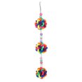 thumbnail image 1 of MasteelfCA Creative Parrot Colorful Bite Toy Hanging Plastic Ball Parrot Cage Pendant Educational Playing Toy, 1 of 8