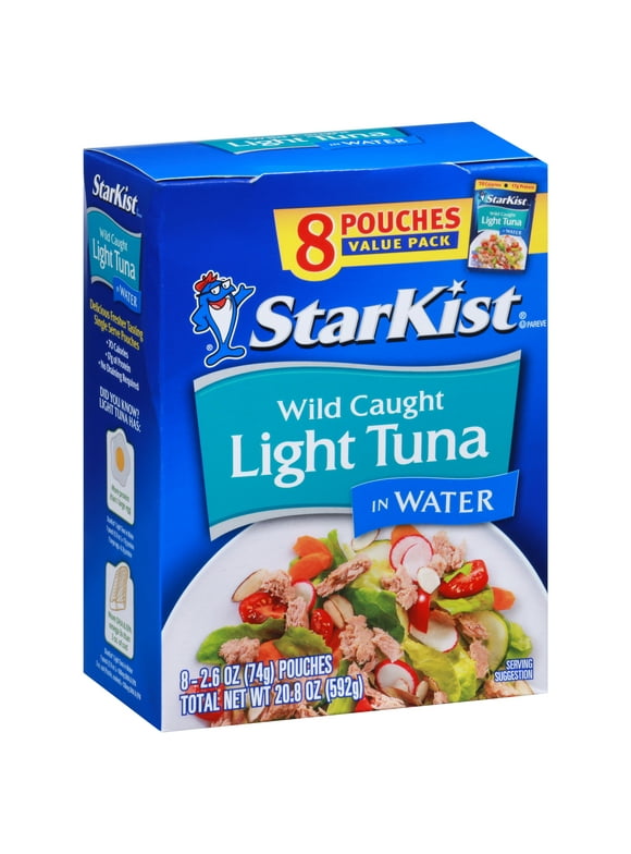 StarKist Chunk Light Tuna in Water, 2.6 oz, 8 Pouches