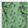 thumbnail image 3 of Soimoi Polyester Crepe Fabric Moon & Stars Galaxy Fabric Prints by Yard 52 Inch Wide, 3 of 6