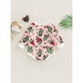thumbnail image 4 of hirigin Baby Boy Christmas Romper, Long Sleeve Crew Neck Dinosaur Print Fall Bodysuit for Casual Daily, 4 of 7