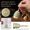 C Blue, variant on Hand Bell, Gold Embossed Metal Service Bell, 1 Pack Solid Brass Handheld Bell, For Christmas Easter Holiday Wedding Restaurant Classroom Game Household Call Serving And As Festival Gift