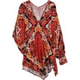 thumbnail image 1 of Blusa t?nica multicolor para mujer Free People Naranja Extra pequeña, 1 of 1
