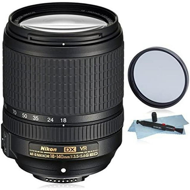 Lente Nikon AF-S DX 18-140 mm f/3.5-5.6G ED VR caja blanca para cámaras Nikon DSLR