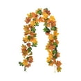 thumbnail image 2 of Giunmcul Today Discount Halloween Thanksgiving Decorations Artificial Leaf Garland Rattan Hanging Fall Maple Leaf Garland Indoor Home Halloween Christmas Party Wall Mantel Decoration, 2 of 5