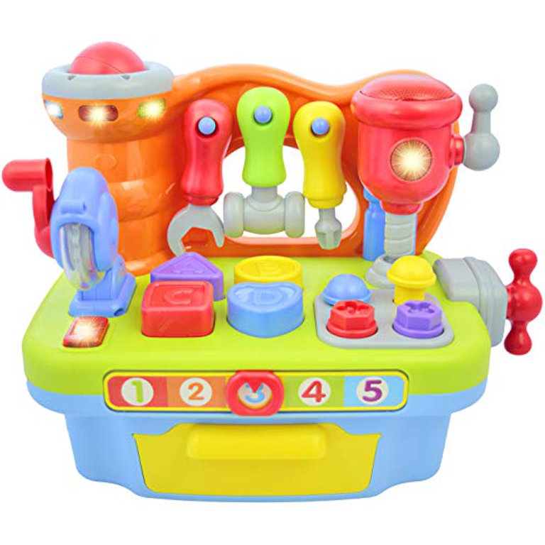 Deluxe Toy Workshop Playset for Kids with Interactive Sounds & Lights