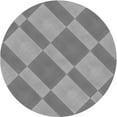 thumbnail image 1 of Ahgly Company Machine Washable Indoor Round Transitional Dark Gray Area Rugs, 6' Round, 1 of 7