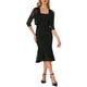 thumbnail image 1 of Vestido de invitada de boda para mujer INSPIRE CHIC, conjuntos de noche de 2 piezas, vestidos sin mangas con chaqueta L negro, 1 of 6
