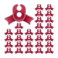 thumbnail image 1 of Uxcell 60-Pack Doblador de Plantas, Clips de Entrenamiento de Plantas Ajustables de 90 Grados de 1.4x1 Pulgada para Jardinería [Rojo], 1 of 1