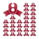 thumbnail image 1 of Uxcell 60-Pack Doblador de Plantas, Clips de Entrenamiento de Plantas Ajustables de 90 Grados de 1.4x1 Pulgada para Jardinería [Rojo], 1 of 1