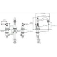 thumbnail image 2 of Miseno Ml821 Santi-V Widespread Bathroom Faucet - Chrome, 2 of 2