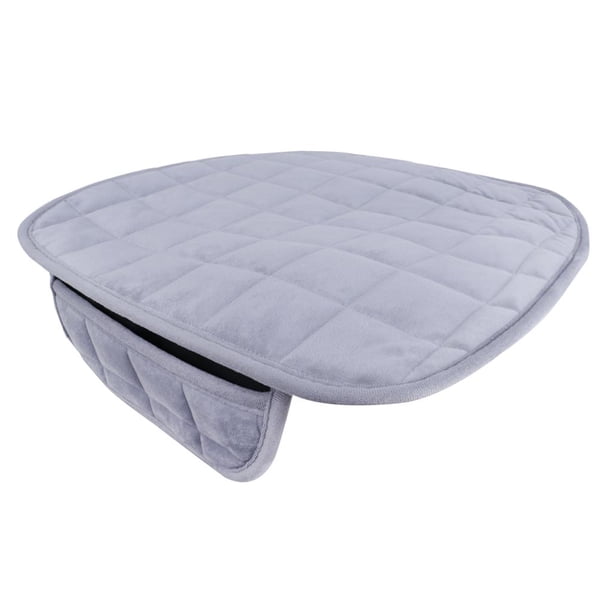 Juego de 1 almohadilla de asiento Cola Cojín de felpa de invierno para automóvil gris
