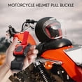 thumbnail image 4 of 3x Plastic Motorcycle Helmet Speed Clip Chin Strap Quick Release Pull Buckle New Black+red, 4 of 5