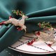 thumbnail image 2 of Juego de 6 servilleteros de ciervo y alce, servilleteros navideños, elegantes servilleteros de reno con diamantes de imitación brillantes, decoración de mesa delicada para decoración de fiesta de bod, 2 of 5