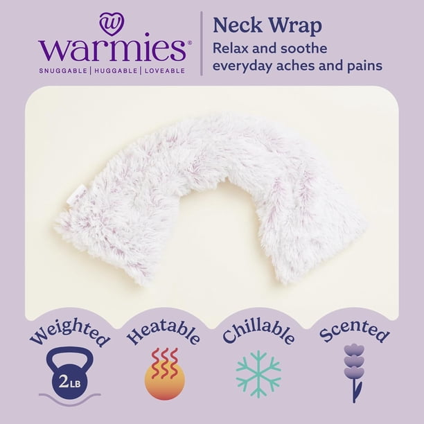 Bouillotte chauffante micro-ondes à graines avec housse polaire - Gris - Warmies