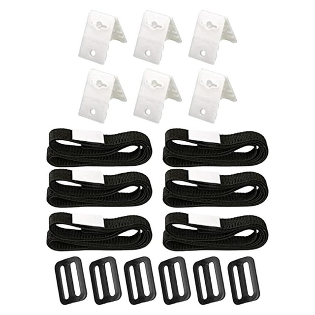 DOLITY Solar Cover Reel Attachment Set Easily Install Pool Accessories Nylon Straps 6 Sets