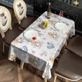 thumbnail image 4 of Princess and Cat Pattern Rectangle Tablecloth 60"x120",Waterproof Polyester Rectangle Table Cloth, Wipeable Spillproof Polyester Tablecloth for Dining, Camping, Indoor and Outdoor, 4 of 6
