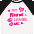 thumbnail image 4 of Inktastic Valentine's Day My Nana Loves Me Hearts and Lips Boys or Girls Toddler T-Shirt, 4 of 5