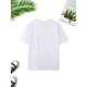 thumbnail image 2 of Women Crewneck Print Short Sleeve T-Shirts Summer Tees Loose Fit Graphic Tops1pc Valentine'S Day Women'S T-Shirt, Crew Neck, Slight Stretch, Sports Style, All-Season, Printed Love Heart & Lettering, 2 of 7